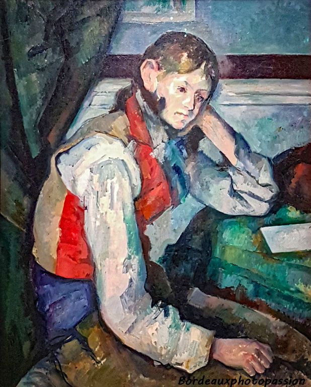 Le Garçon au gilet rouge (1888-1890) Paul Cézanne